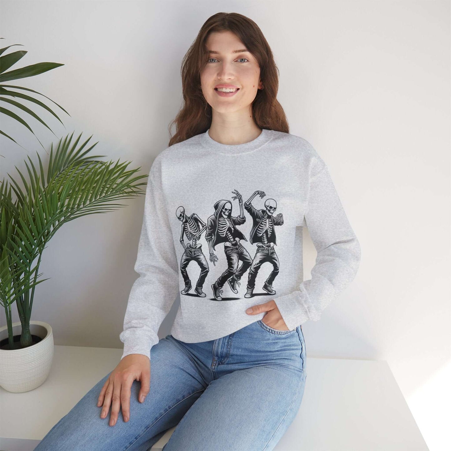 Funny Halloween Skeleton Dancing Sweatshirt