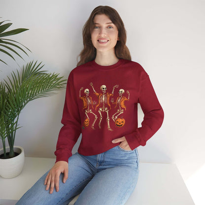 Funny Dancing Skeleton Halloween Sweatshirt